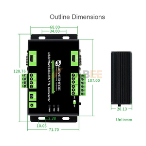 多功能工业隔离转换器-USB/RS232至RS232/485/TTL，支持FT232RL多总线 - Product Image 2