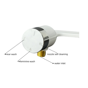 2024新しいデザイン超薄型冷水ビデアタッチメント非電気ワンノブコントロールビデトイレアタッチメント - Product Image 4