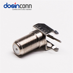 F tipi konnektör açılı dişi delikten PCB dayanağı bölme nikel kaplama - Product Image 3