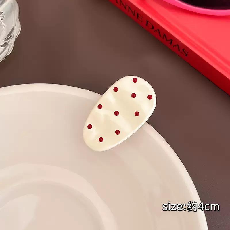 Clip oval de 4cm-blanco