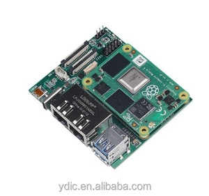 Mini Router con modulo di calcolo Raspberry Pi 4, Dual Gigabit Ethernet NICs,4GB RAM 32GB eMMC con custodia per dissipatore di calore in alluminio - Product Image 1