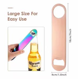 Nouveau design en acier inoxydable de différentes tailles, impression de logo personnalisé, ouvre-bouteille de bière rouge or argent pour Hale's Ales Half <span class=keywords><strong>Acre</strong></span> - Product Image 5