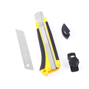 Foska geri çekilebilir el aletleri kesici maket bıçağı kamp ve kağıt kesme için sap üzerinde slayt emniyet kilidi ile - Product Image 1