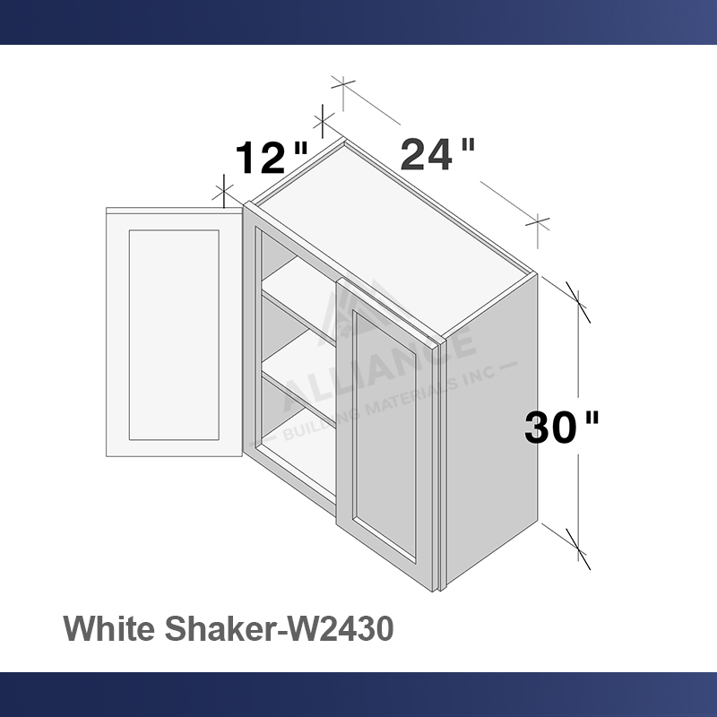 White Shaker-W2430