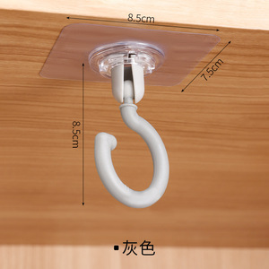 天花板旋转挂钩天花板挂钩特殊无冲孔无标记屋顶墙壁天花板强力挂门粘性挂钩 - Product Image 6