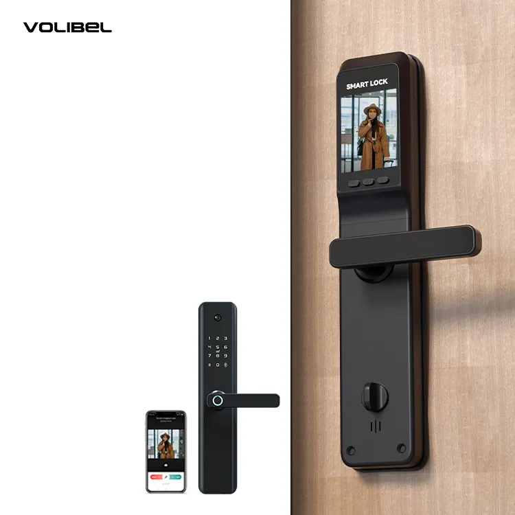 Volibel Smart Combination Elektronischer Finger abdruck 1080 HD Wifi Kameras Remote Fingerprint Smart Lock mit Kamera