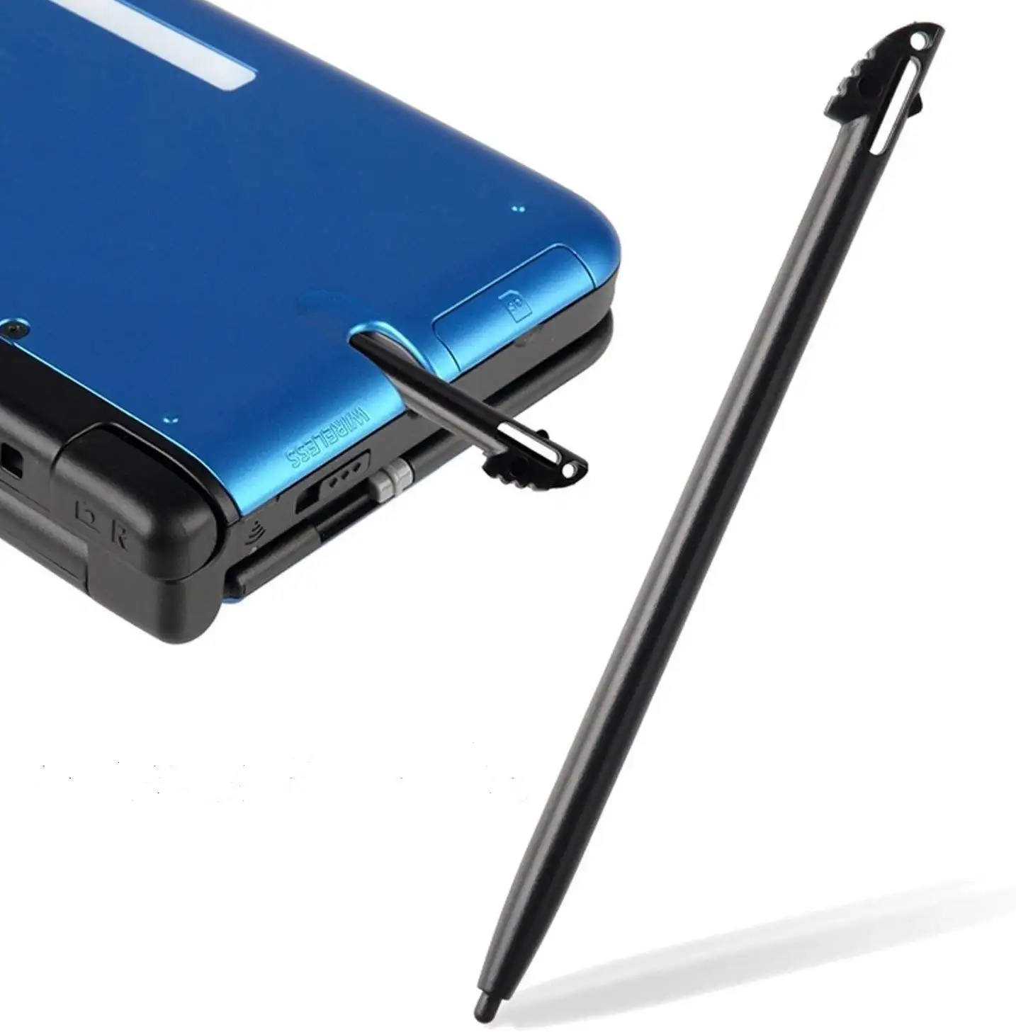 ปากกาสไตลัสหน้าจอสัมผัส10ชิ้น,สีดำพลาสติกสำหรับเล่นเกม Nintendo 3DS XL LL อุปกรณ์เล่นเกมใหม่