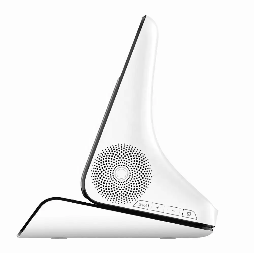 Caricabatterie Wireless da tavolo multifunzione lettore musicale Blue Tooth Display HD sveglia caricabatterie Wireless per telefono con supporto