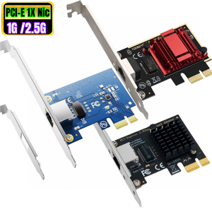 1000Mbps 2500M Gigabit <strong>PCI</strong>-E Wired Network <strong>Adapter</strong> 2.5G PCIe to RJ45 <strong>Ethernet</strong> Network Card 2500Mbps Nic Lan Card for Desktop PC - Product Image 1