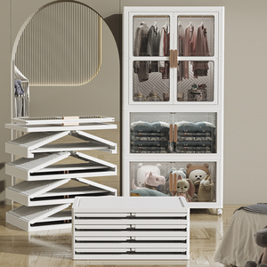 Contenedor Plegable Bed Sheet Storage Box Organizer Multifunctional Plastic Folding Cabinet for Clothes Foldable - Product Image 5