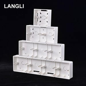 Tedarikçi yüksek kalite 220v elektrik <span class=keywords><strong>3x3</strong></span> kablo beyaz anahtar priz kutusu