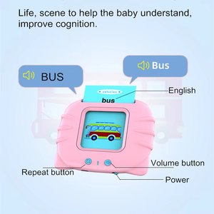 初期の教育英語サイトワードフラッシュカード子供学習マシントーキングフラッシュカード/コグニティブカードデバイス学習 - Product Image 5