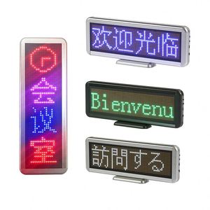 P4 Светодиодная панель для сообщений, USB, программируемый матричный знак, текстовая прокрутка, мини светодиодная электронная рекламная панель