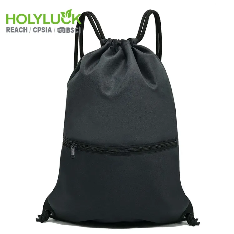 Holyluck, mochila impermeable de alta calidad con cordón, bolsa deportiva para gimnasio, bolsa de poliéster 300D, bolsas deportivas con cordón