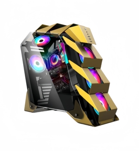 Nuevo diseño de forma especial ATX Gaming PC Case Computer CPU Server Gabinete Chasis para escritorio con panel de acero de vidrio templado - Product Image 1