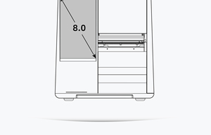 Android UHF RFID 8インチ工業用サーマルプリンター300dpi Impinj R2000高速WiFiバーコードラベル & ストックプリント用 - Product Image 4