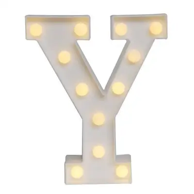 Panneau lumineux décoratif fluo 3d, en plastique, étanche, lettres de l'alphabet, luminaire décoratif idéal pour mariage