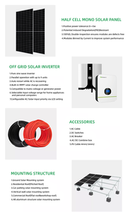 完整的10KW太阳能系统，带锂离子电池，包括5KW 20KW太阳能套件15KW离网太阳能系统，适用于家庭 - Product Image 5