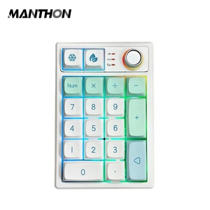 Keycool K19 Pad Teclado numérico 3 modos USB/2,4 GHz Teclado mecánico RGB Iluminación 19 teclas Mini Meyboard
