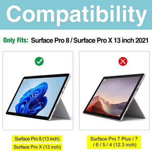 Anti-Scratch 9H temperli cam ekran koruyucu için Microsoft Surface Pro 8 2021 Pro X 13 inç - Product Image 3