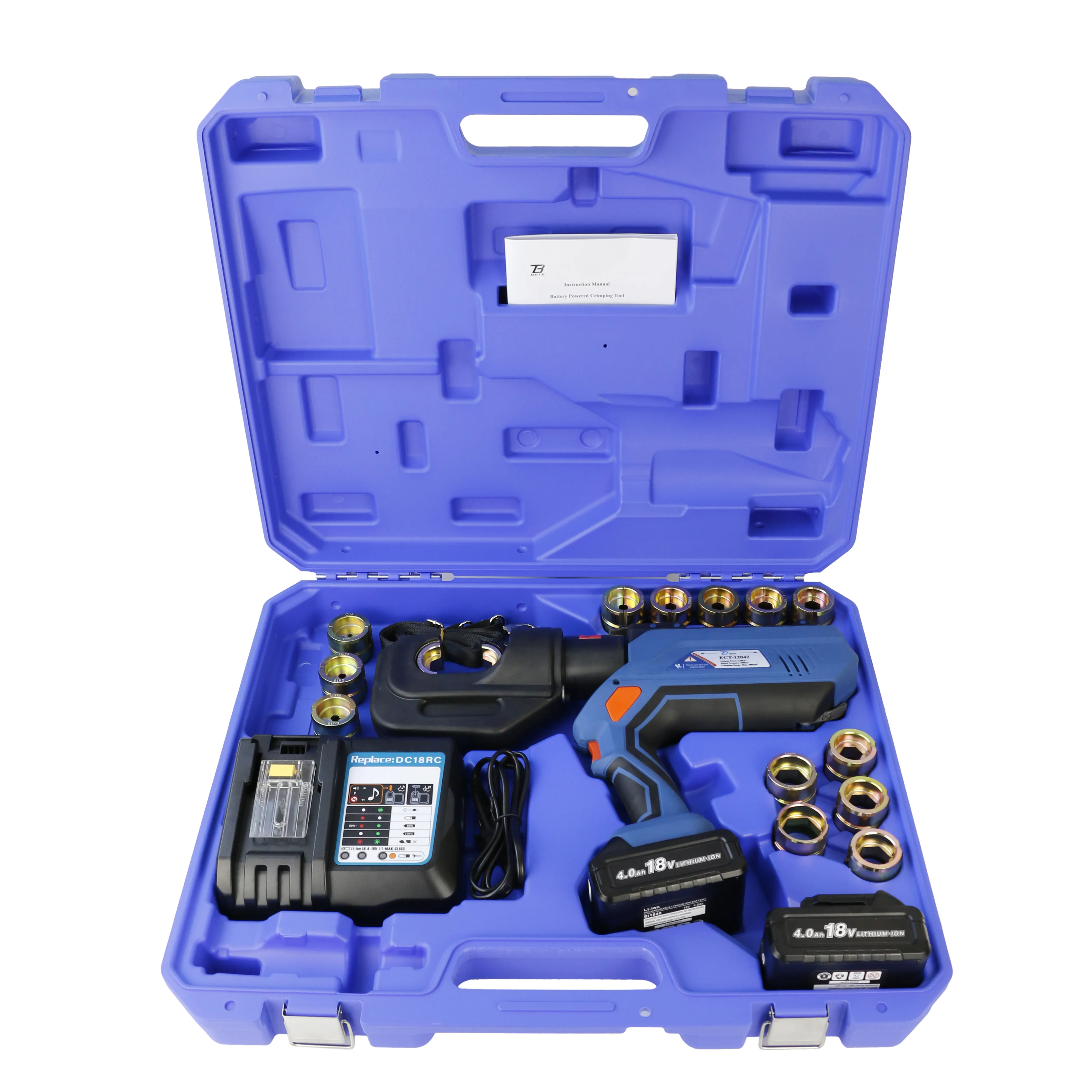 ECT-12042 интеллигентая (ый) инструмент для обжимки кабеля Cu 400mm2 автоматический с батарейным питанием Электрический гидравлический обжимной инструмент