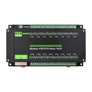16-hイーサネットリレーモジュールModbus RTU/TCPプロトコルイーサネットポート通信は、さまざまな分離でPoE電源をサポートします - Product Image 1