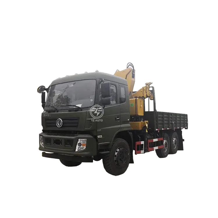 Grúa móvil hidráulica para camión, brazo telescópico plegable de 5 toneladas, 6x6, en venta