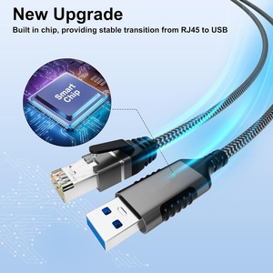 USB RJ45 Gigabit Docking Station Adapter 100 M Wired <strong>Network</strong> Card External Port Converter for <strong>Computer</strong> Ethernet WiFi Interface - Product Image 2