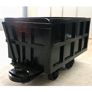 Side Dumping Mining Rail Car Entladen Shuttle Cart Underground Mine Wagon