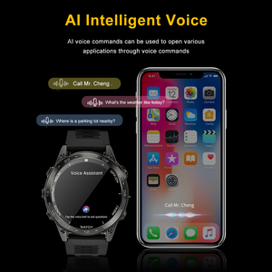ファッションスマートウォッチラウンドタッチスクリーン付きAI音声通話アシスタントスポーツモードフィットネストラッカー男性用2025 - Product Image 3
