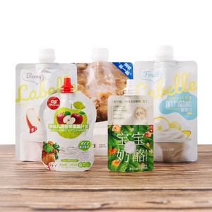 Fábrica de Plástico Reutilizável PET Líquido Embalagem Sacos Stand-Up Spout Pouch para Leite Beber Suco De Frutas para Sushi Pet Food Jelly