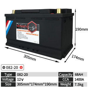 082-20 12V 82Ah CCA 1600A yüksek güç atlama marş araba LiFePO4 dahili BMS voltaj koruması lityum demir başlangıç pil - Product Image 6