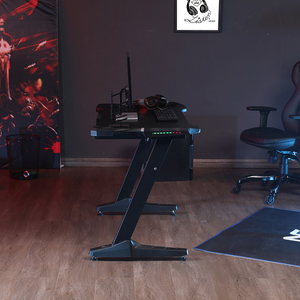 Black Carbon Fiber Z Gaming Mesas Mesa de Mesa do Computador E-sports Home Bedroom Mesa Simples Simples Moderno Student Writing Desk