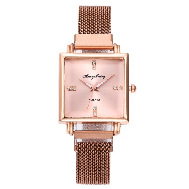 Rose gold single watch