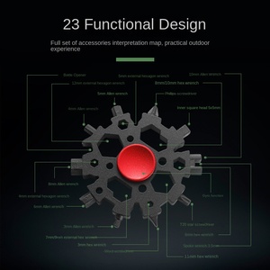 Lohas 23-in-1 đa chức năng bông tuyết cờ lê Thần Tài <span class=keywords><strong>Spinner</strong></span> Thép carbon cho căng thẳng cứu trợ dễ dàng mang theo ngoài trời dao công cụ - Product Image 4