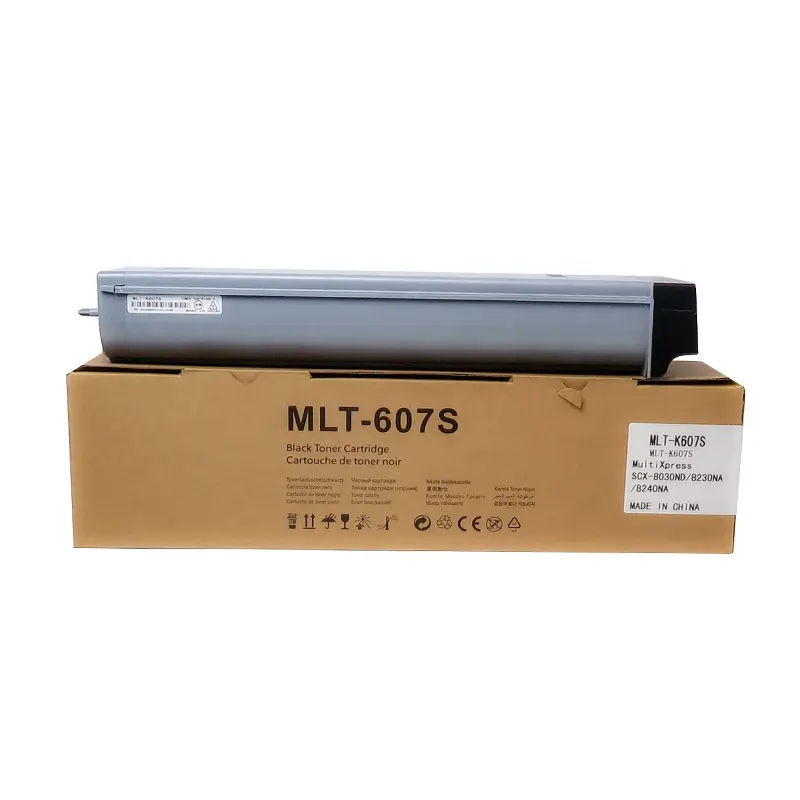 Caja de cartucho de tóner negro, MLT K606/607, Compatible con Samsung SCX-8230NA/8240NA, fotocopiadora