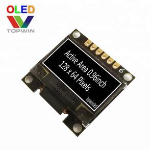 Migliore qualità 0.96 ''0.96 pollici 128x64 pixel colore bianco display oled modulo assemblato interfaccia 7pin 4-SPI TW28640960D scheda pcb - Product Image 2