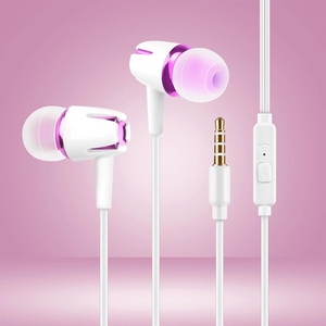 Evrensel 3.5mm kablolu gürültü iptal Stereo kulak içi kulaklık telefon mikrofonlu kulaklık Android telefon PC için müzik çağrı aksesuarları - Product Image 3