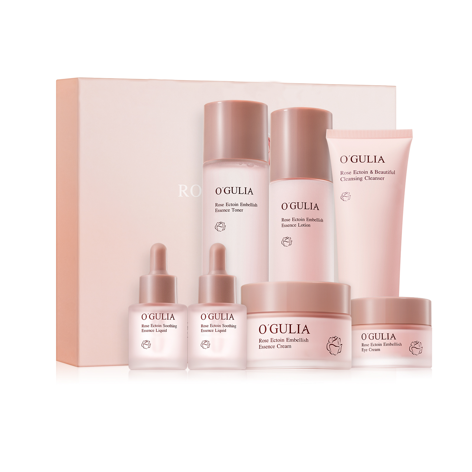 Rose Skin Care Set / 7-Piece