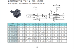 B1 tipi sağ kısa CNC takım tutucu kare Crossholding fikstür ile karmaşık merkez makinesi araçları aksesuarları - Product Image 6
