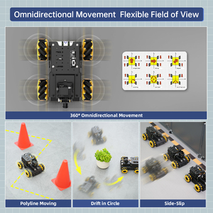Hiwonder TurboPi AI Vision Mecanum Räder Smart Raspberry Pi 5 Roboter Auto Kit Open Source Python Programmierung Roboter Kits