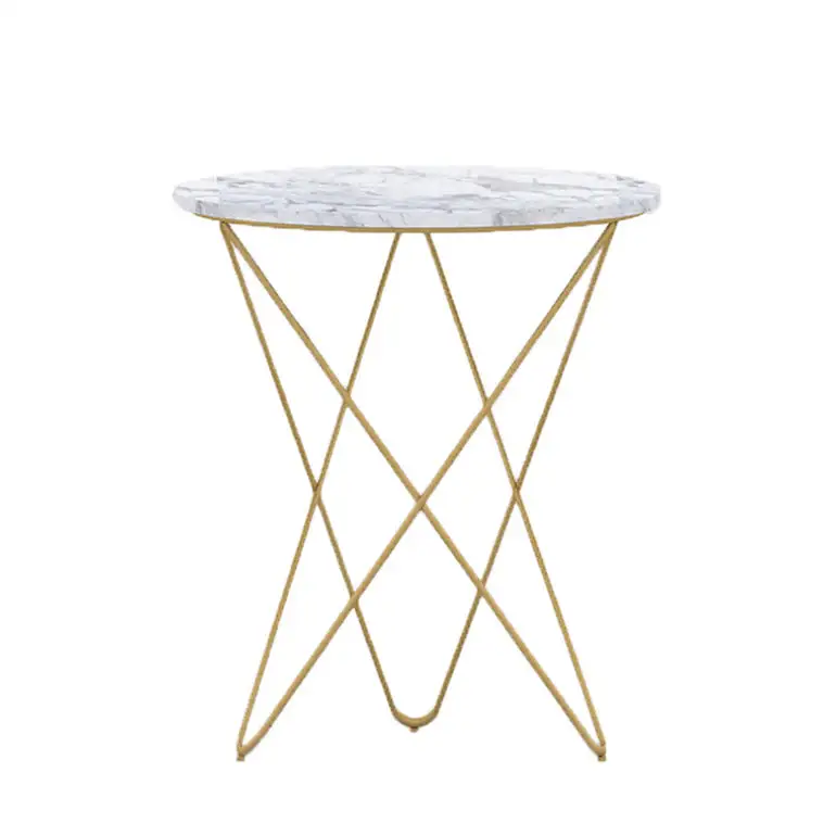 Table à manger en marbre blanc chaud d'art romantique et table basse en marbre moderne sur mesure