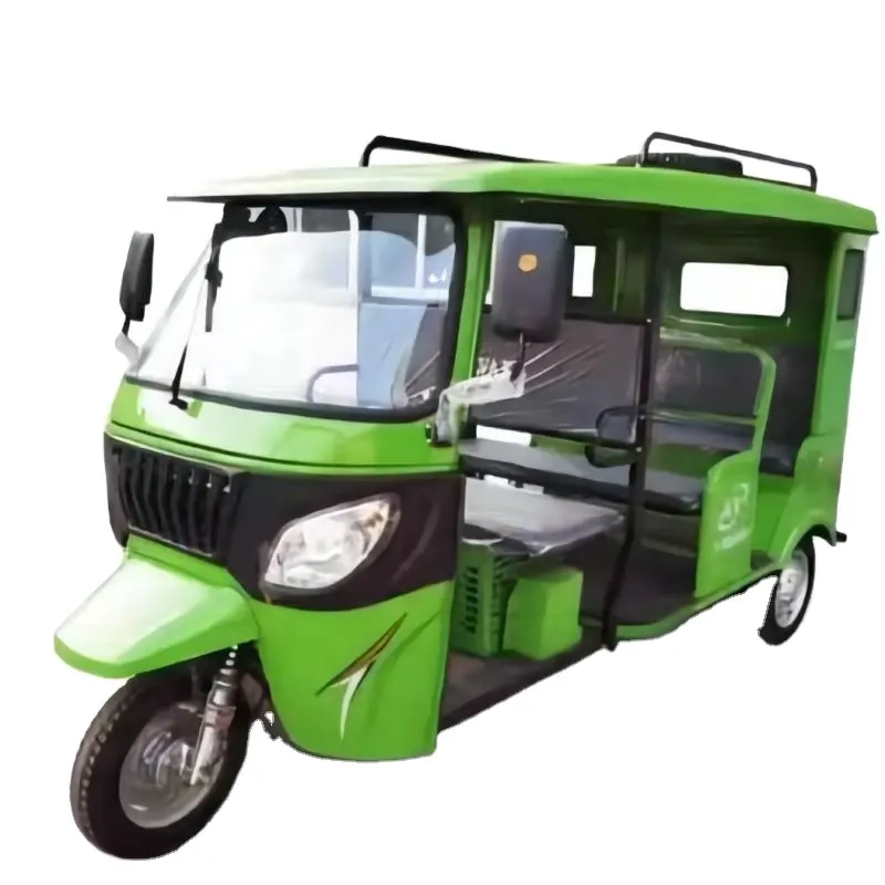 KAVAKI Chinese supply 3 wheels electric 200cc solar petrol tuk tuk trike motorcycle gasoline passenger 7 to 9 people tricycle