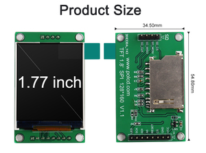 Polcd 1.77 pollici 128*160 TFT LCD Touch pannello 8080 MCU 8bit interfaccia arduino Display LCD