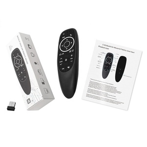 G10s Pro arkadan aydınlatmalı hava fare ses kontrolü 2.4G USB alıcı algılama Mini akıllı uzaktan kullanım için Android TV kutusu HK1 X96mini - Product Image 6