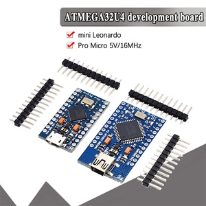 Pro Micro ATmega32U4 5V 16MHz sostituire ATmega328 Pro Mini con 2 righe Pin intestazione per interfaccia USB Leonardo - Product Image 1
