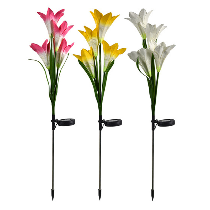 4 heads of lilies