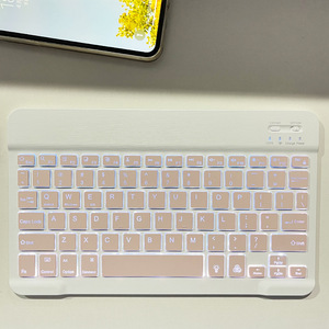 Teclado inalámbrico con retroiluminación LED de 7 colores ultrafino para iPad de 7 a 10 pulgadas, teclado para tableta, combos de ratón, teclados y teclados - Product Image 6