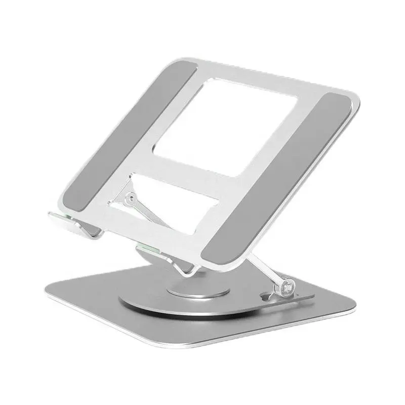 पीसी आईपैड कूलिंग डॉक टैबलेट लैपटॉप स्टैंड के लिए नोटबुक होल्डर 360 रोटेटिंग बेस लैपटॉप स्टैंड