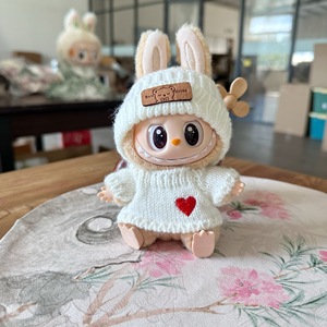 Popmart Labubu第二代乙烯基娃娃服装和帽子坐席派对纺织面料工艺品独家设计